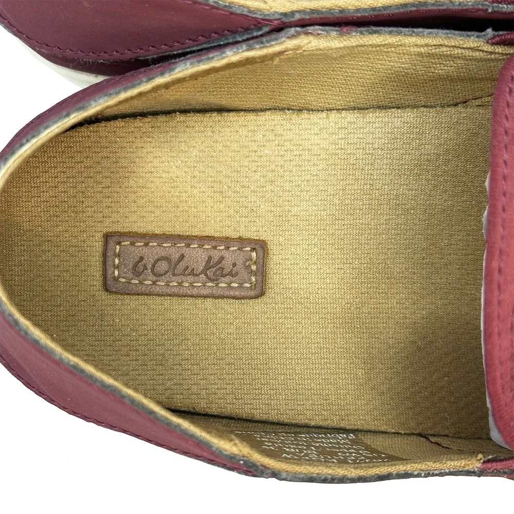 OLUKAI Pehuea Women's Breathable Slip-On Shoes • 9‎ • red wine